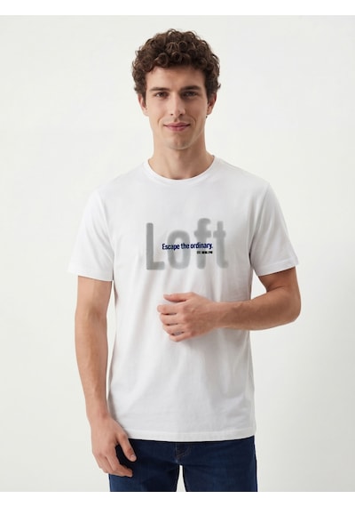 LOFT Regular Fit Erkek Tshirt K.kol Lf2042923 Q1.v1 Beyaz