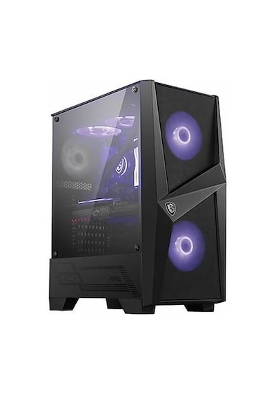 Msi Mag Forge 100m Psu Yok 2xrgb 1x12cm Fanlı Temperli Cam Mid Tower Atx Kasası
