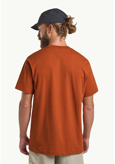 Jack Wolfskin Brand T M Erkek T-shirt-29684 Turuncu