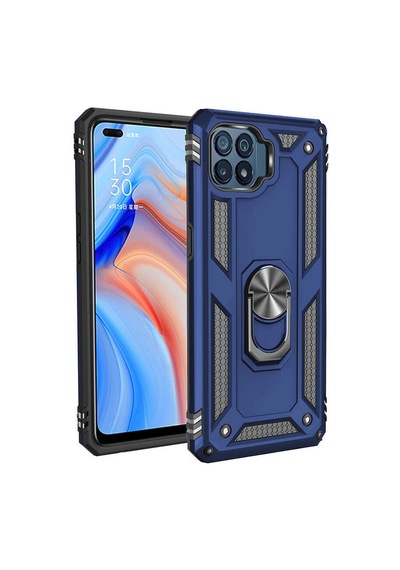 Adige Oppo Reno 4 Lite Kılıf Vega Yüzüklü Standlı Darbe Korumalı