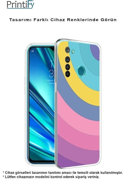 Xiaomi Redmi Note 13 Pro 4g Uyumlu Kamera Korumalı Renk Cümbüşü B Tasarımlı Kılıf