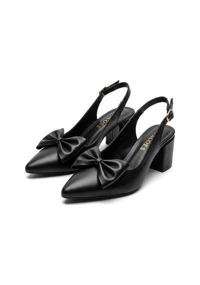 Rayvora Kadın Şık Fiyonk Detaylı Orta Topuk Slingback Günlük Ve Abiye Stiletto Klasik Topuklu Ayakkabı Siyah Rayvora Kadın Şık Fiyonk Detaylı Orta Topuk Slingback Günlük Ve Abiye Stiletto Klasik Topuklu Ayakkabı Siyah