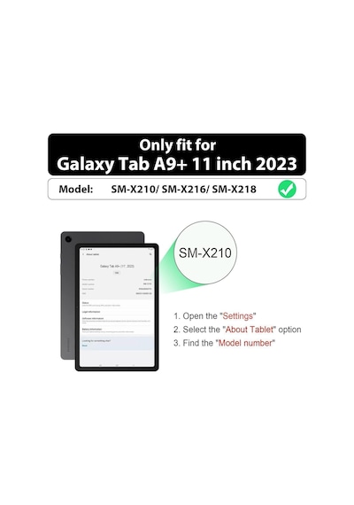Samsung Galaxy Tab A9 Plus 11 Inç Tablet Uyumlu Sm-x210 Tablet Kılıfı Askılı Defender Yüksek Koruma Kılıf