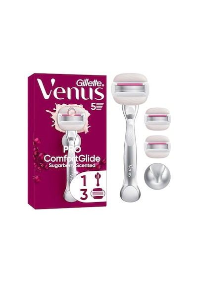 Gillette Venus Pro Comfortglide Sugarberry Kokulu Kadın Tıraş Bıçağı, 3 Yedek Tıraş Bıçağı