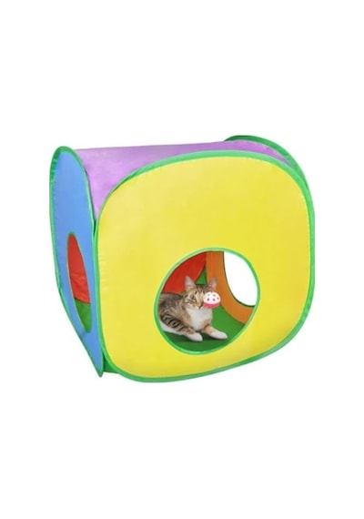 Renkli Katlanır Kedi Ve Köpek Oyun Tüneli, Eğlenceli Tasarım 80474483