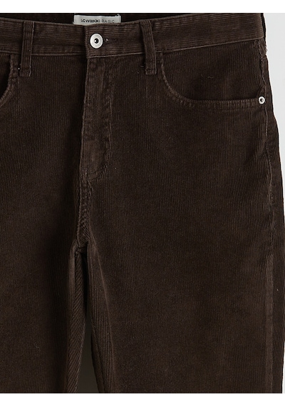 Lcwaıkıkı Classic Kahverengi Standart Kalıp Kadife Erkek Chino Pantolon