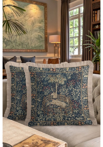 Kraliyet Vintage Unicorn Saçaklı Yastık Kılıfı-çiçekler Ve At Klasik Lacivert Püskül Kırlent Kılıfı Mat Fırtına Yosun Kraliyet Vintage Unicorn Saçaklı Yastık Kılıfı-çiçekler Ve At Klasik Lacivert Püskül Kırlent Kılıfı Mat Fırtına Yosun