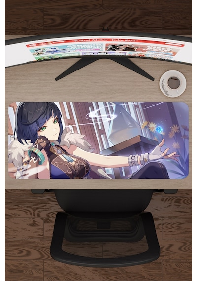 Yelan Genshin Impact Anime Gacha V3 - 70x30 Xl Gaming Mouse Pad Fare Altlığı