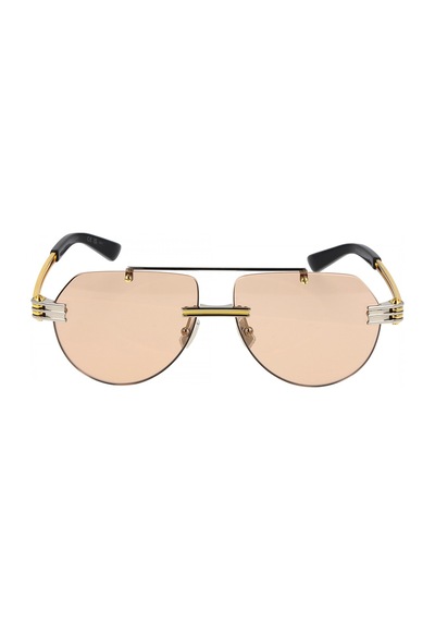 Bottega Veneta 1342s 002 59-13 Unisex Güneş Gözlüğü Altın