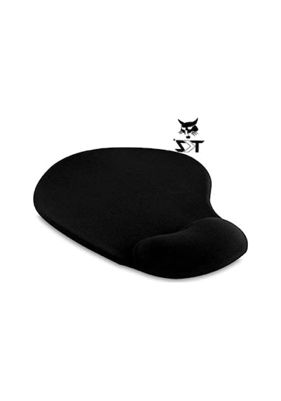 Siyah Ergonomik Suya Dayanıklı Bileklikli Mouse Pad