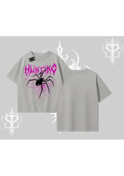 Startmore Startmore Beyaz Oversize Tişört Autumn Spider Gri