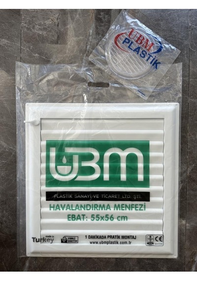 Ubm 55x56 Banyo Wc Havalandırma Menfezi Yapışkanlı Cam Menfez Hediyeli