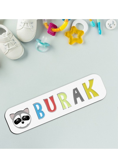 Bk Toys Çocuklara Özel İsimli Figürlü Ahşap Eğitici Yapboz Puzzle-33