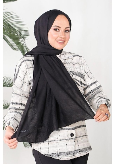 Harem Scarf Amor Şal - Siyah - Siyah
