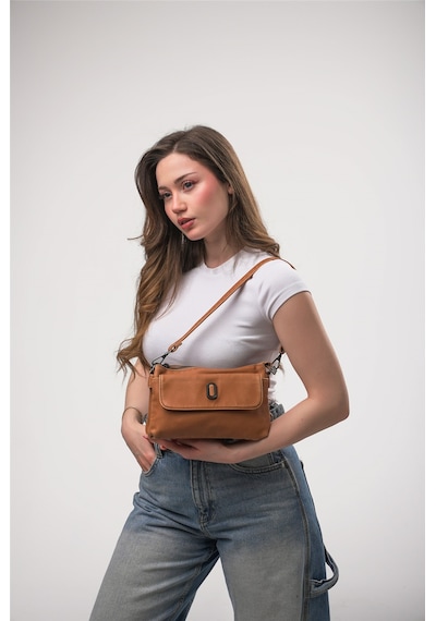 Ççs 18233 Omuz Askılı Çapraz Çanta Camel