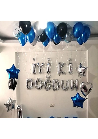 Mavi Iyiki Doğdun Set Parti Doğum Günü Eğlence