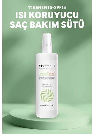 Sistéme 11 Sun Guard Isıya Karşı Koruyucu Saç Bakım Süt Spreyi 250 Ml