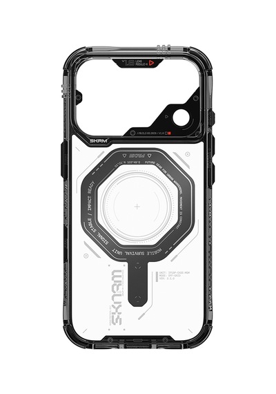 Apple Uyumlu iPhone 18 Pro Max Uyumlu Kılıf Skinarma M-safe Şarj Özellikli Airbag Tasarımlı Magma Kapak Füme