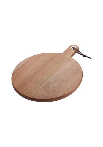 Doğal Akasya Ağacı Sunum Ve Servis Tahtası, Doğal Akasya Tahtası Saplı, Et, Peynir, Ekmek, Sebze Ve Meyve Servis Tepsisi İçin Ahşap Mutfak Doğrama Tahtası 26 35 1.5cm Çok Renkli