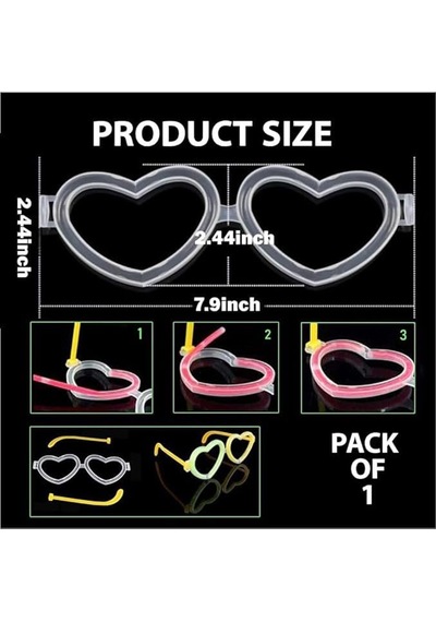 Glow Kalpli Fosforlu Gözlük 6 Lı Renkli Set Neon Parti - Zmff-874122