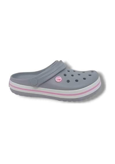 Zerhan Cflex 145 Buz Gri - Beyaz - Pembe Sabo Terlik Sandalet Gri