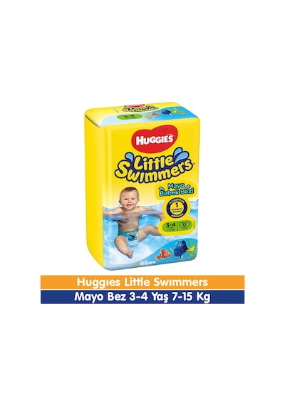 Huggies Little Swimmers Mayo Bebek Bezi 3-4 Yaş 12 Adet 3 - 4 Numara