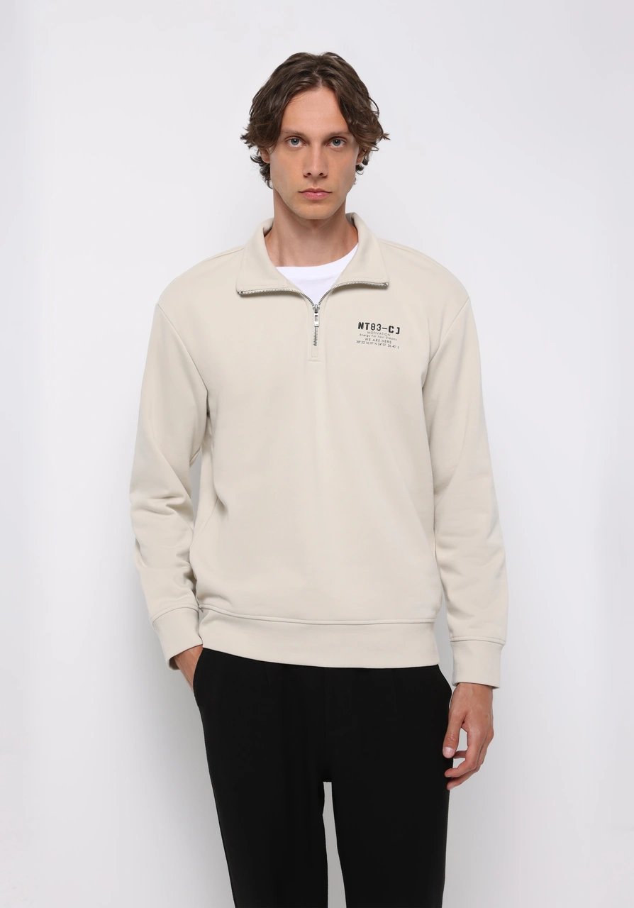 Colin's Colins Comfort Fit Erkek Taş Sweatshirt Cl1077098 Q1.v2 Stn Taş Colin's Colins Comfort Fit Erkek Taş Sweatshirt Cl1077098 Q1.v2 Stn Taş