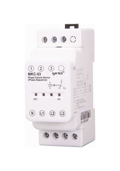Entes Mkc-03 Faz Sıralı Motor Koruma Rölesi Ray Montaj, M1667