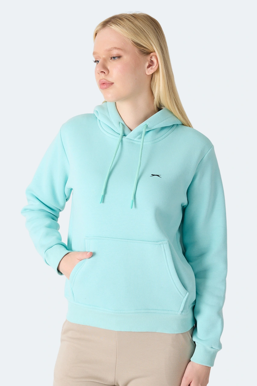 Slazenger Mısty I Kadın Turkuaz Sweatshirt Turkuaz
