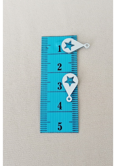 Oya Abiye Bileklik Kolye Pleksi Metalik Plastik Pul Gümüş Renk 8 Gram 65 Adet - Bnc521