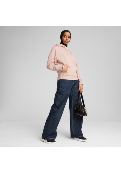 Puma Essentıals Elevated Comfort Kadın Kapüşonlu Sweatshırt 690901 91 Pembe