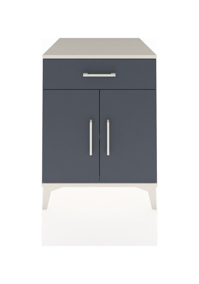 Kronos Komodin Tek Raflı Tek Çekmeceli 2 Kapaklı 60x59x80 Aytaşı-antrasit Aytası