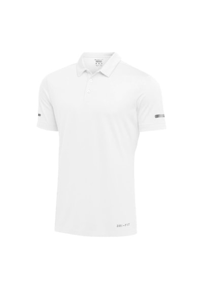 Ghassy Co. Erkek Dry Fit Hızlı Kuruma Nem Emici Teknik Performans Golf Polo Yaka Spor T-shirt 001 Beyaz