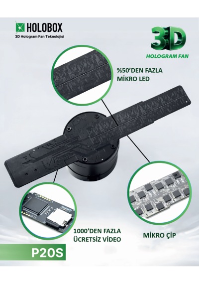 Holobox P20 Slim 3d Hologram Fan