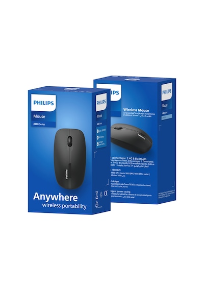 Philips SPK7418 Kablosuz Bluetooth  1600DPI 4 Tuşlu Optik Sessiz Mouse