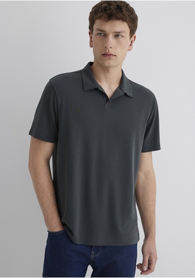 Mavi - Yeşil Polo Tişört 0613008-85370 Yeşil