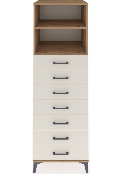 Kronos Dolap 2 Raflı 7 Çekmeceli 60x59x182 Çam-aytaşı Çam