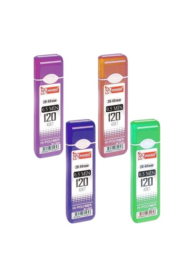 Kalem Ucu 120 Li 0.5 Mm 2b 4 Paket Çoklu Versatil Kalem Uç Mekanik Uçlu Otomatik Kurşun Mikro Kalem Ucu 60 Mm Yumuşak