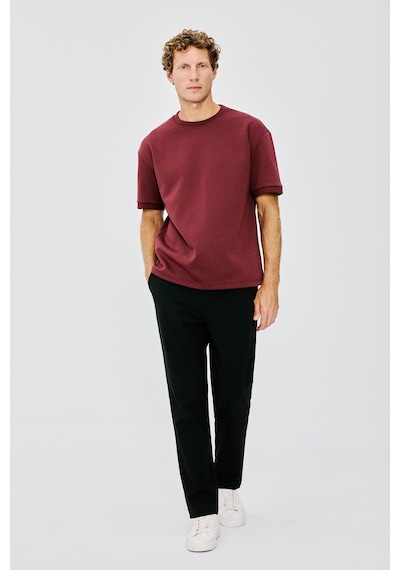 Defacto Tailored Fit Düz Paça Her Yöne Esneyen Yumuşak Tuşe Cepli Pantolon C7508ax26aubk27 Siyah-bk27