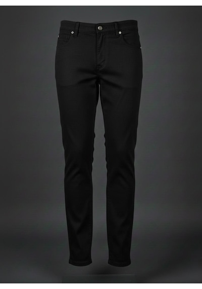 Dıgıl Kids Çocuk Pantalon Keten Likralı Unisex Siyah