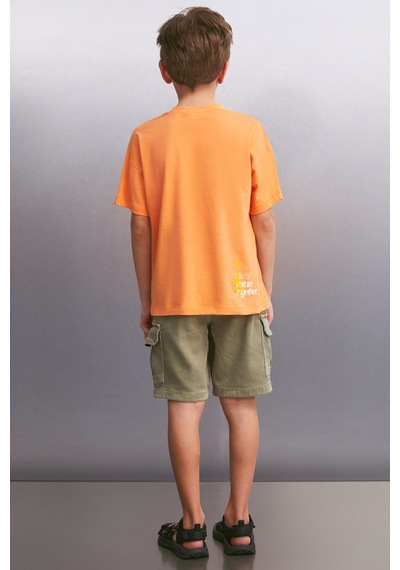 Grimelange BAIRD Erkek Somon T-Shirt