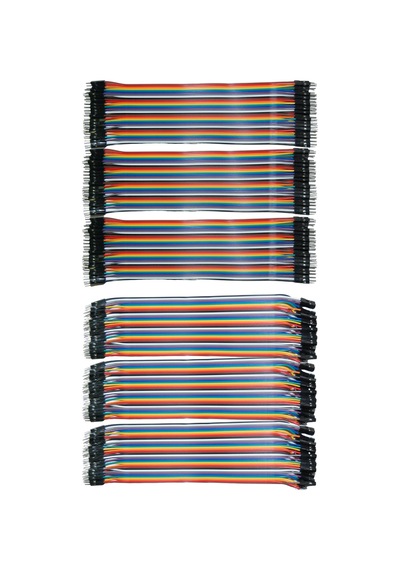 Jumper Kablo Seti - 20cm - 40'lı - 6'lı Kablo Seti 3x Dişi Erkek / 3x Erkek Erkek