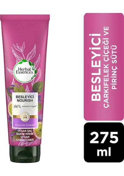 Herbal Essences Vegan Saç Bakım Kremi Besleyici Çarkıfelek Çiçeği ve Pirinç Sütü 275 ML