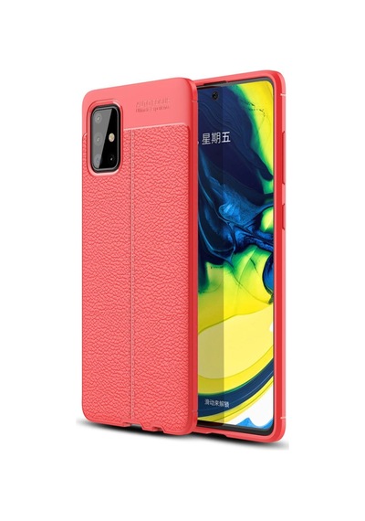 Samsung Galaxy A71 Kılıf Auto Focus Kapak - Kırmızı