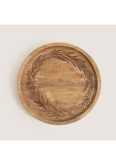 Spia Ahşap Sunum Tabağı 25x25x2.5cm Natural