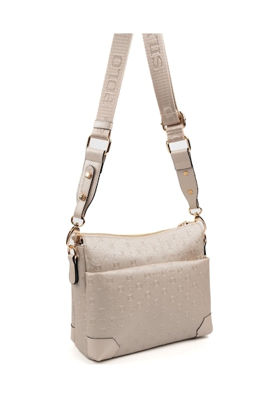 Silver Polo Sp1110 Kadın Çapraz Çanta Logolu Bej-s.bej