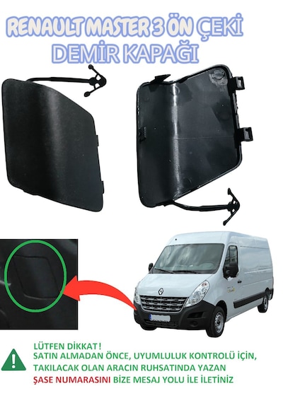 Renault Master 3 Ön Çeki Demir Kapağı 2010-2020 Arası