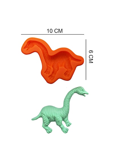Dinozor Silikon Şeker Hamuru, Sabun, Mum Kalıp