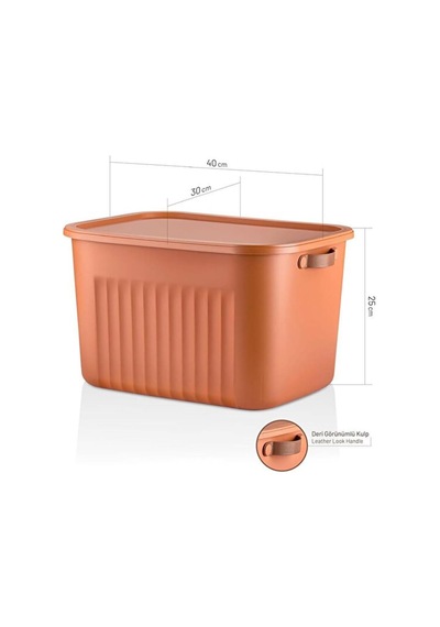 Deconox 1adet 20 Lt Dev Boy Çok Amaçlı Kapaklı Kutu - Deri Kulp Detaylı Dolap İçi Düzenleyici Organizer 40x30x25 Cm Kremit Çok Renkli Deconox 1adet 20 Lt Dev Boy Çok Amaçlı Kapaklı Kutu - Deri Kulp Detaylı Dolap İçi Düzenleyici Organizer 40x30x25 Cm Kremit Çok Renkli