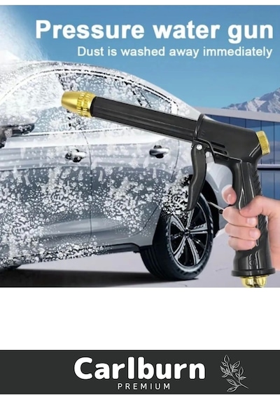 Premium Seri Ayarlanabilir Başlıklı Güçlü Basınçlı Çok Fonksiyonlu Araba Yıkama Tabancası